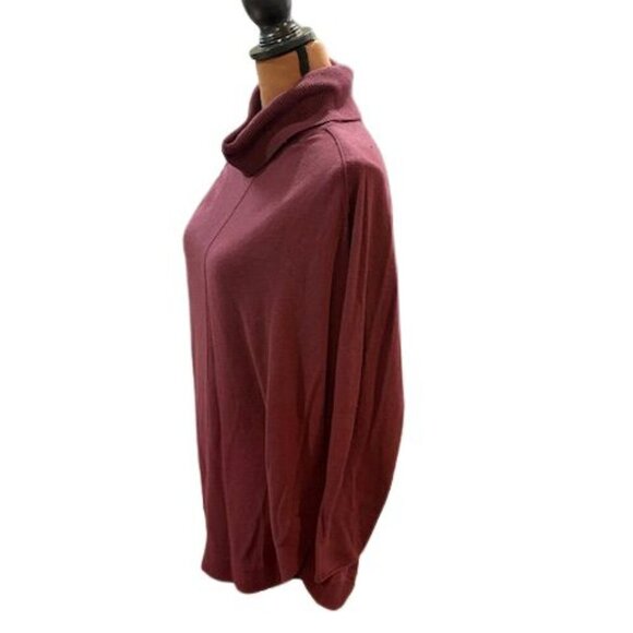 Caslon Turtleneck Tunic Turtleneck Sweater in Purple – Size Large - Picture 3 of 7